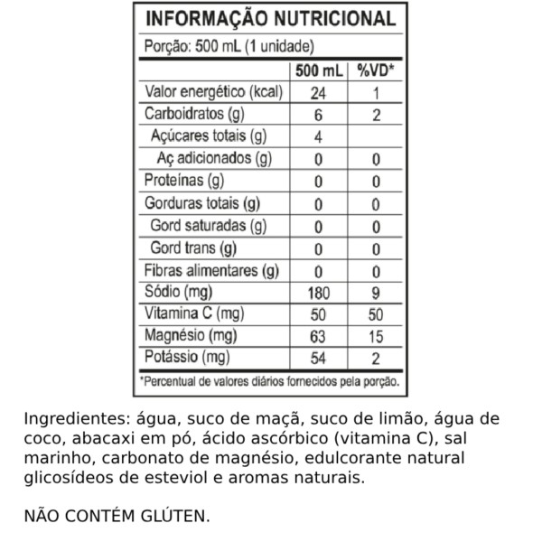 Encontraproduto.com.br - Isotonico Jungle Abacaxi/Hortela 500ML