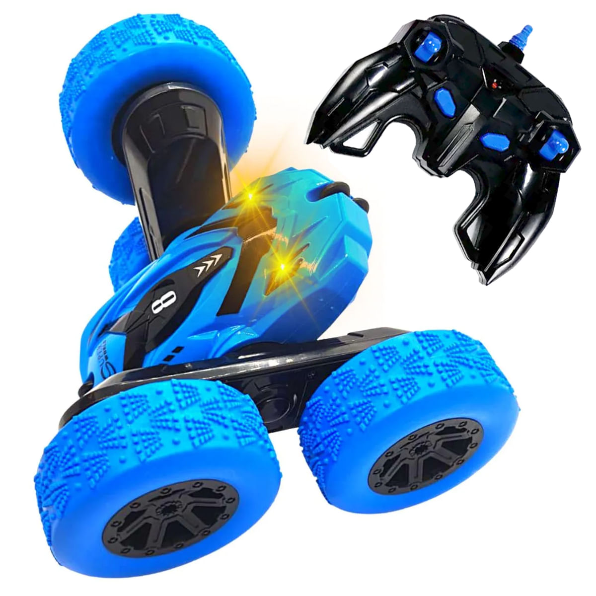 Encontraproduto.com.br - CARRINHO DE CONTROLE REMOTO QUICK RUN CAR 4X4 MEGA COMPRAS AZUL