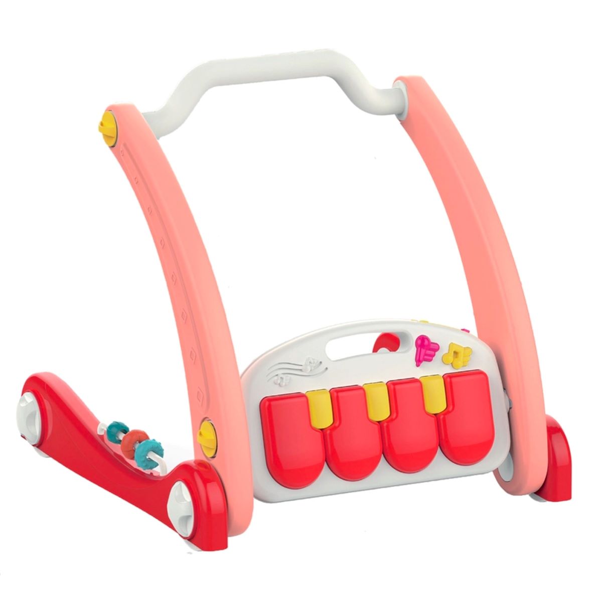 Encontraproduto.com.br - Tapete Piano de Atividade e Andador Dobrável 2 em 1 Infantil Bebê Mega Compras