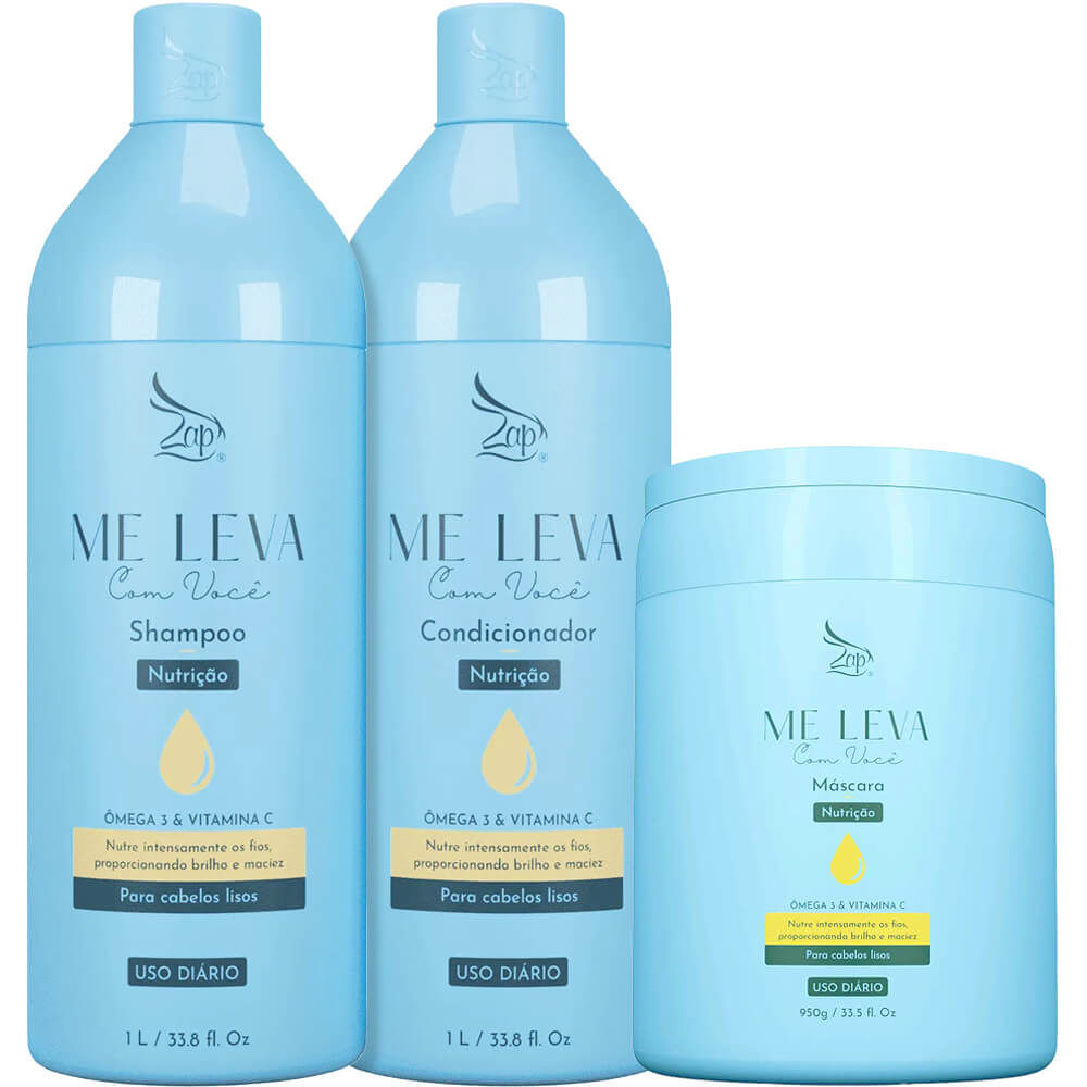 Zap Me Leva Com Você - Kit Nutrição Ômega 3 e Vitamina C Litro Trio -  3 Un