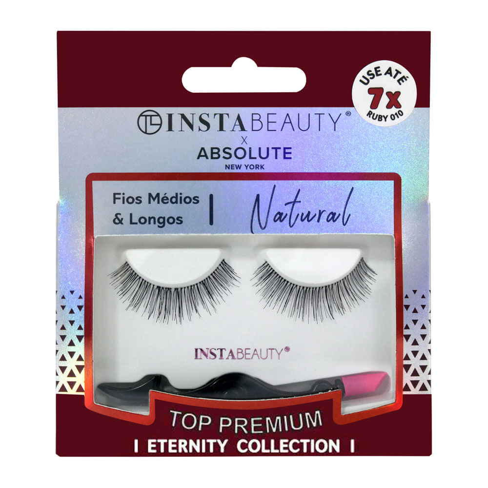 Absolute NY X Instabeauty Cílios Postiços Natural - Ruby 010