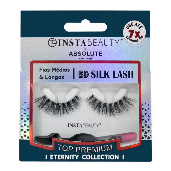 Encontraproduto.com.br - Absolute NY X Instabeauty Cílios Postiços 5DSilk-Sapphire 205