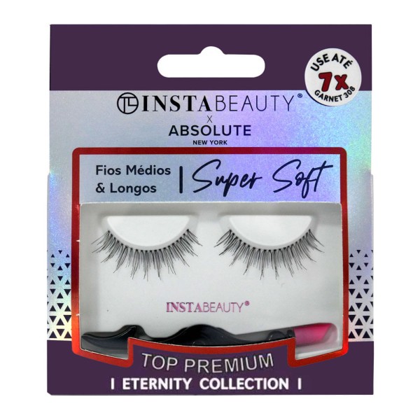 Encontraproduto.com.br - Absolute NY X Instabeauty Cílios Postiços Sup Soft-Garnet 308