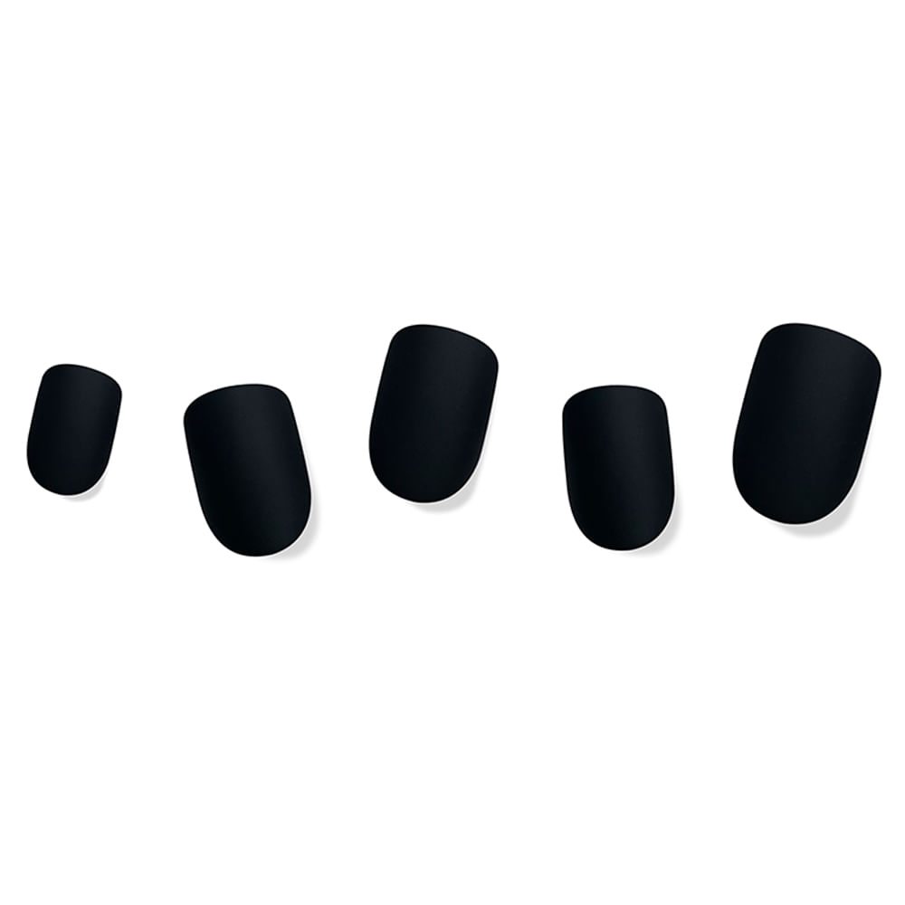 Encontraproduto.com.br - Unhas Postiças Instabeauty Autoadesivas Eclipse Black C