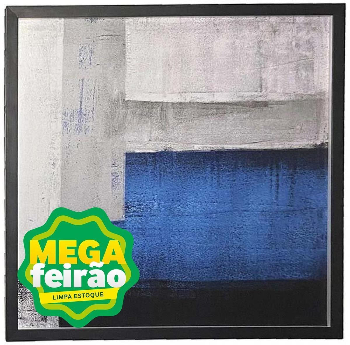 Quadro Decorativo Arte Própria Mar Cubista Ii 60x60cm