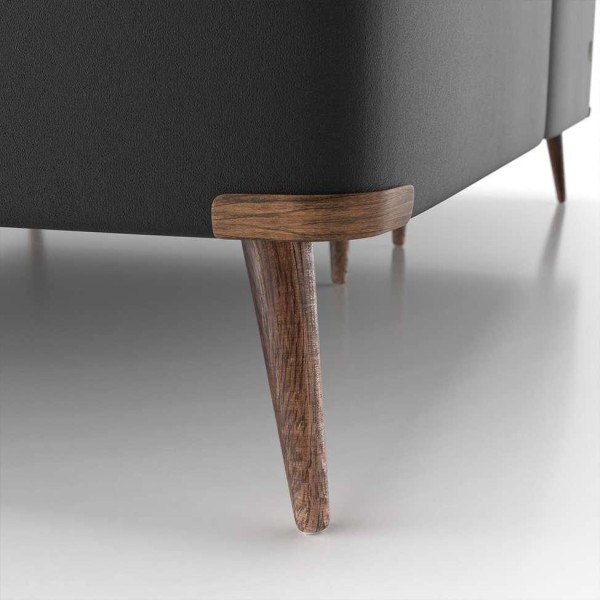 Encontraproduto.com.br - Base para Cama Box Casal com Entrada USB Night (45x138x188 cm) Suede Preta