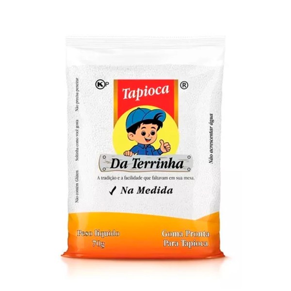 Encontraproduto.com.br - Tapioca Da Terrinha Na Medida 490g 7 Sachês De 70g