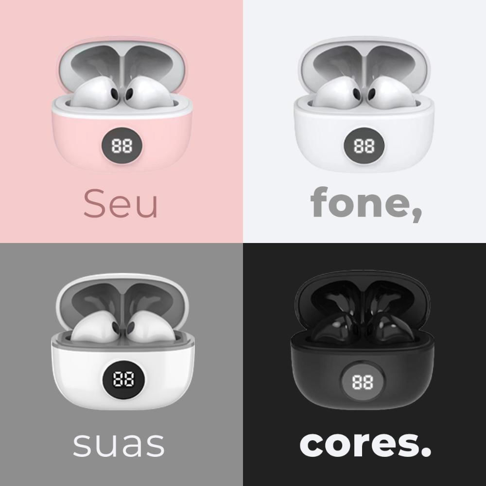 Encontraproduto.com.br - Fone de Ouvido Bluetooth TWS WB Rosa