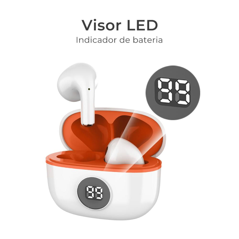 Encontraproduto.com.br - Fone de ouvido Bluetooth TWS WB Laranja