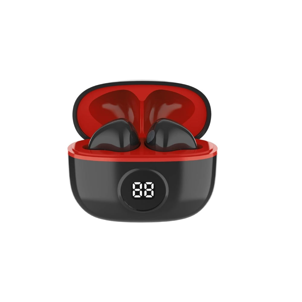 Encontraproduto.com.br - Fone de ouvido Bluetooth TWS WB Vermelho