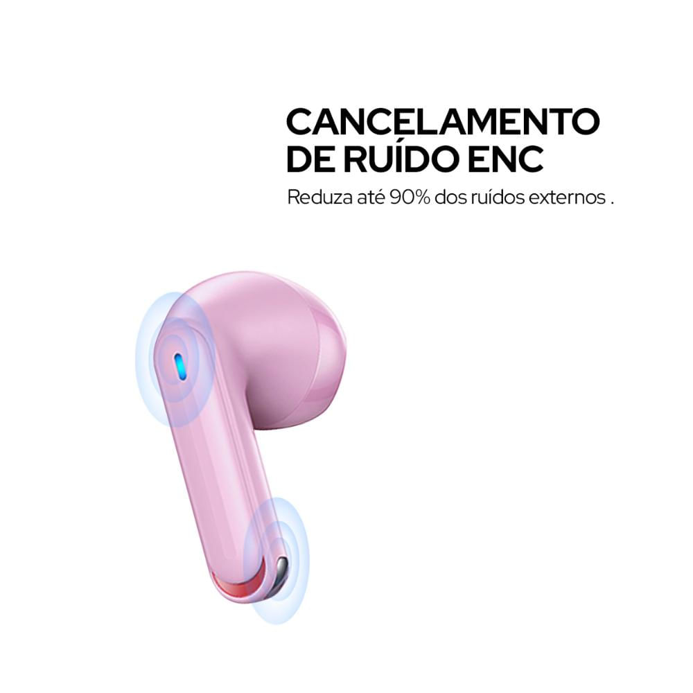 Fone de Ouvido Dual-mic ENC TWS Earbuds - NX Series BT5.2