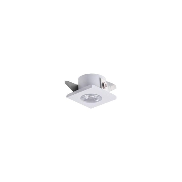 Spot De Embutir Para Móvel Mbled Elysa Quadrado Led 1w Bivolt Branco 3000k Luz Amarela