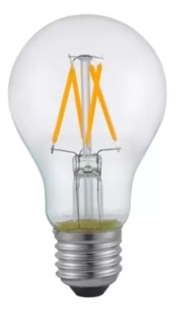 Encontraproduto.com.br - Lâmpada Decorativa Filamento Nordecor Led 1053 A60 Transparente 4w Luz âmbar E27 Bivolt
