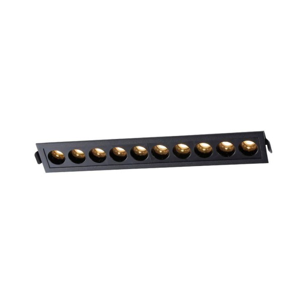 Encontraproduto.com.br - Spot De Embutir Nordecor Powerus Led 20w Bivolt Preto 3000k Luz Amarela