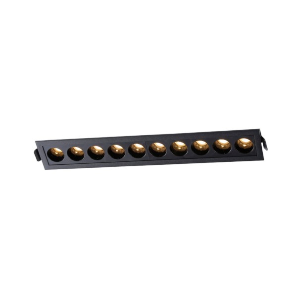 Encontraproduto.com.br - Spot De Embutir Nordecor Powerus Led 20w Bivolt Preto 3000k Luz Amarela
