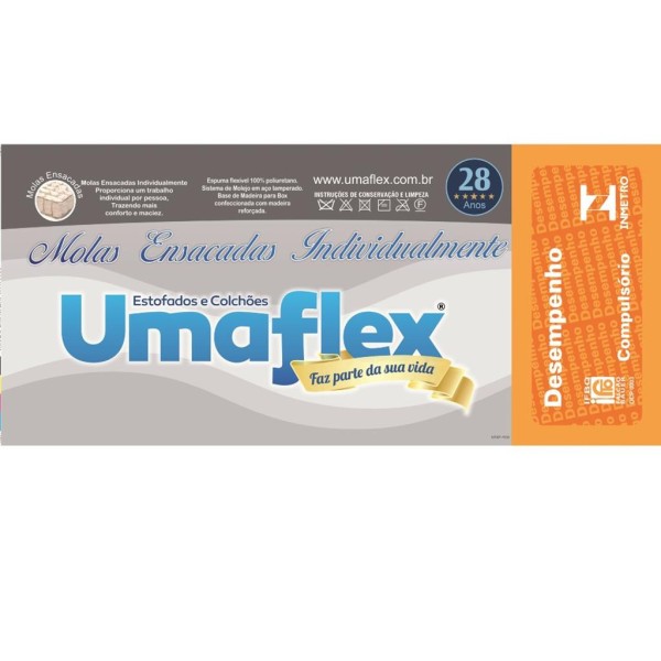 Encontraproduto.com.br - Colchão Queen 158cm Molas Ensacadas e Espuma D26 Roma Umaflex