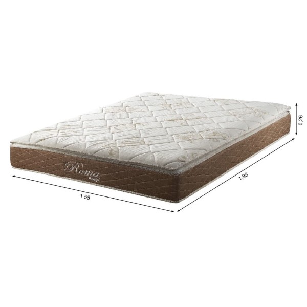 Encontraproduto.com.br - Colchão Queen 158cm Molas Ensacadas e Espuma D26 Roma Umaflex