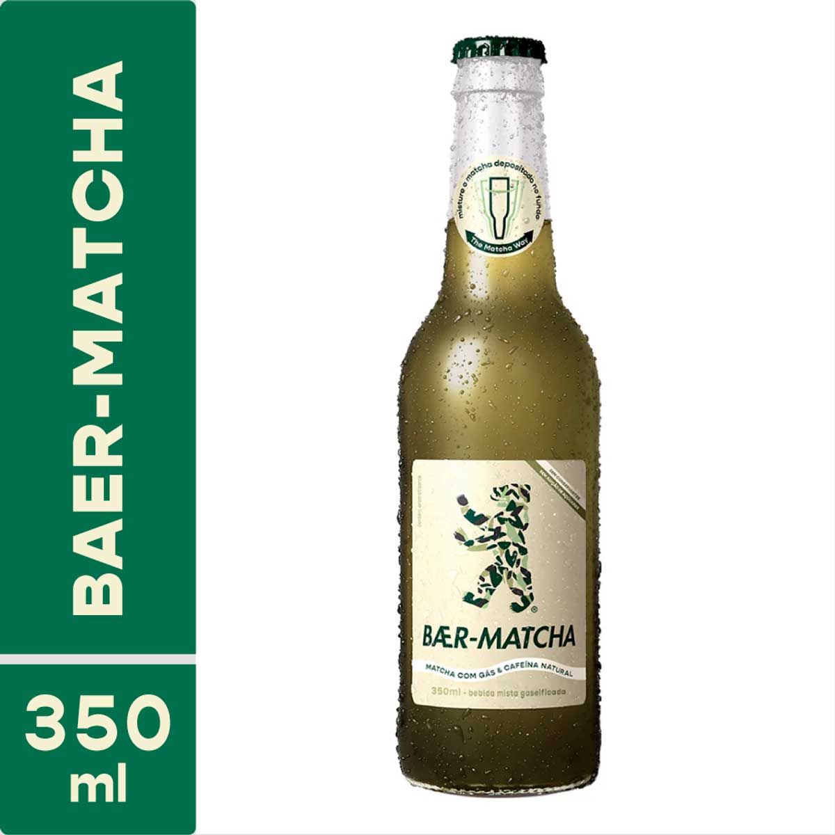 Encontraproduto.com.br - Chá com Suco Concentrado de Maçã Baer-Matcha Gaseificado 350ml