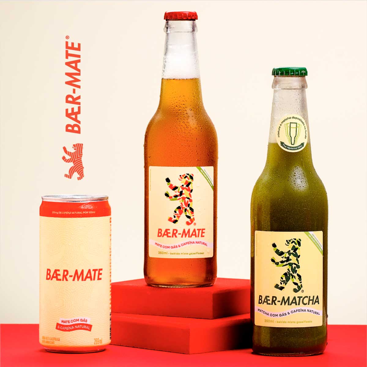 Encontraproduto.com.br - Chá com Suco Concentrado de Maçã Baer-Matcha Gaseificado 350ml