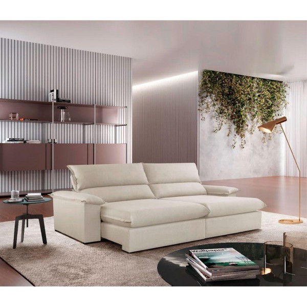 Sofá Filadélfia Linho 02 Módulos 90cm B25cm Meu Sofá Online A302 Linho Branco