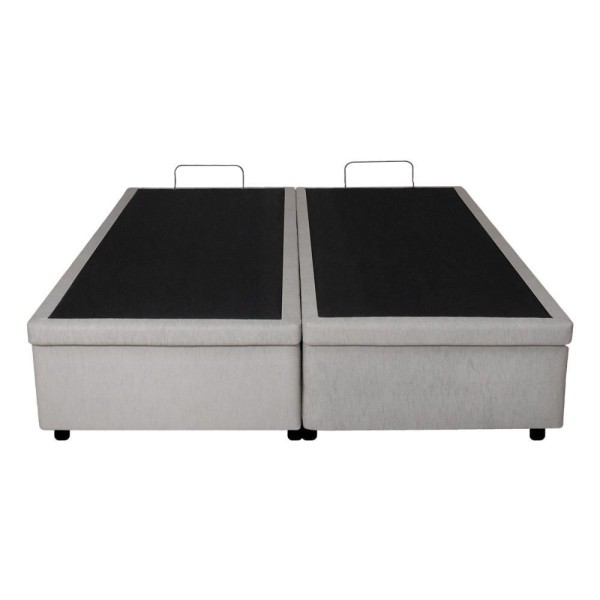 Encontraproduto.com.br - Cama Box Baú Queen 158x198x40 Cm Linho Areia Com Pistão A Gás