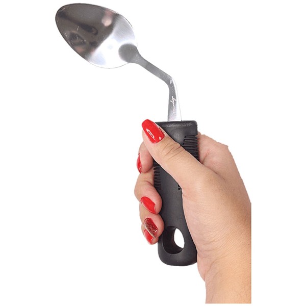 Encontraproduto.com.br - Talher Curvado com Cabo Engrossado - Colher de Sopa Longevitech