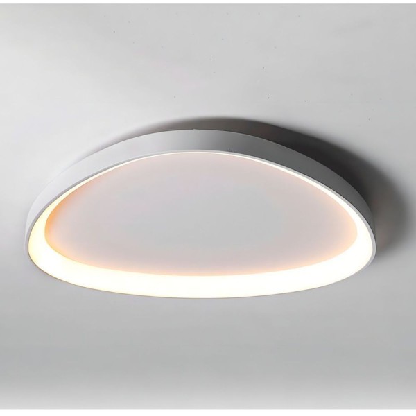 Encontraproduto.com.br - Luminária Led Plafon Teto Seixos Moderno Sobrepor 33w Branco