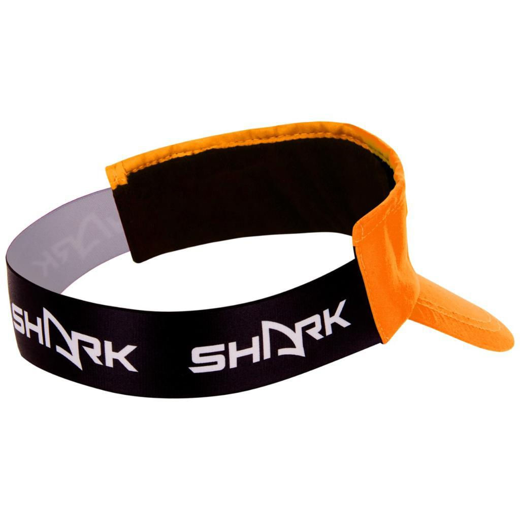 Viseira Flex Beach Tennis Com Logo Shark Cor Laranja