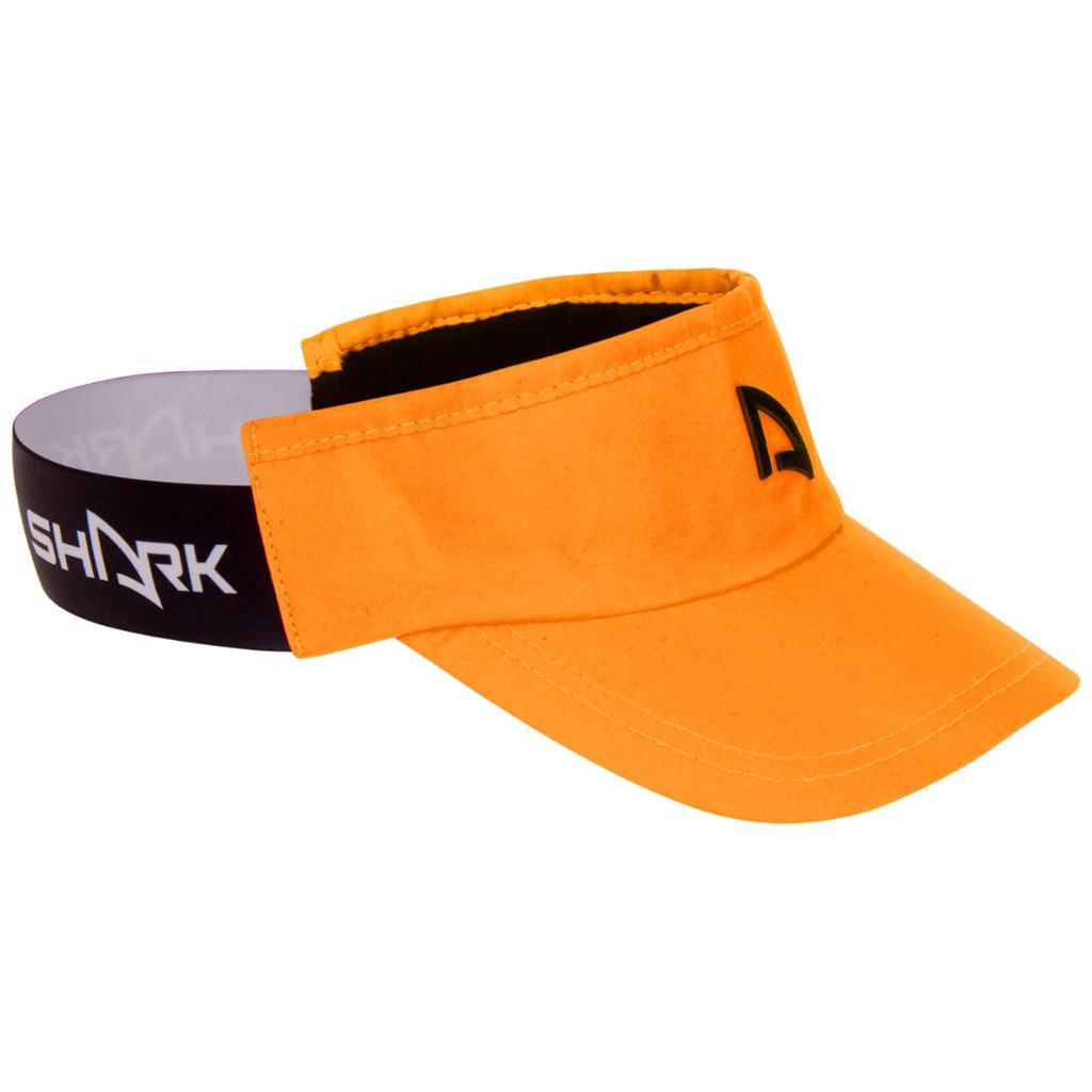 Encontraproduto.com.br - Viseira Flex Beach Tennis Com Logo Shark Cor Laranja