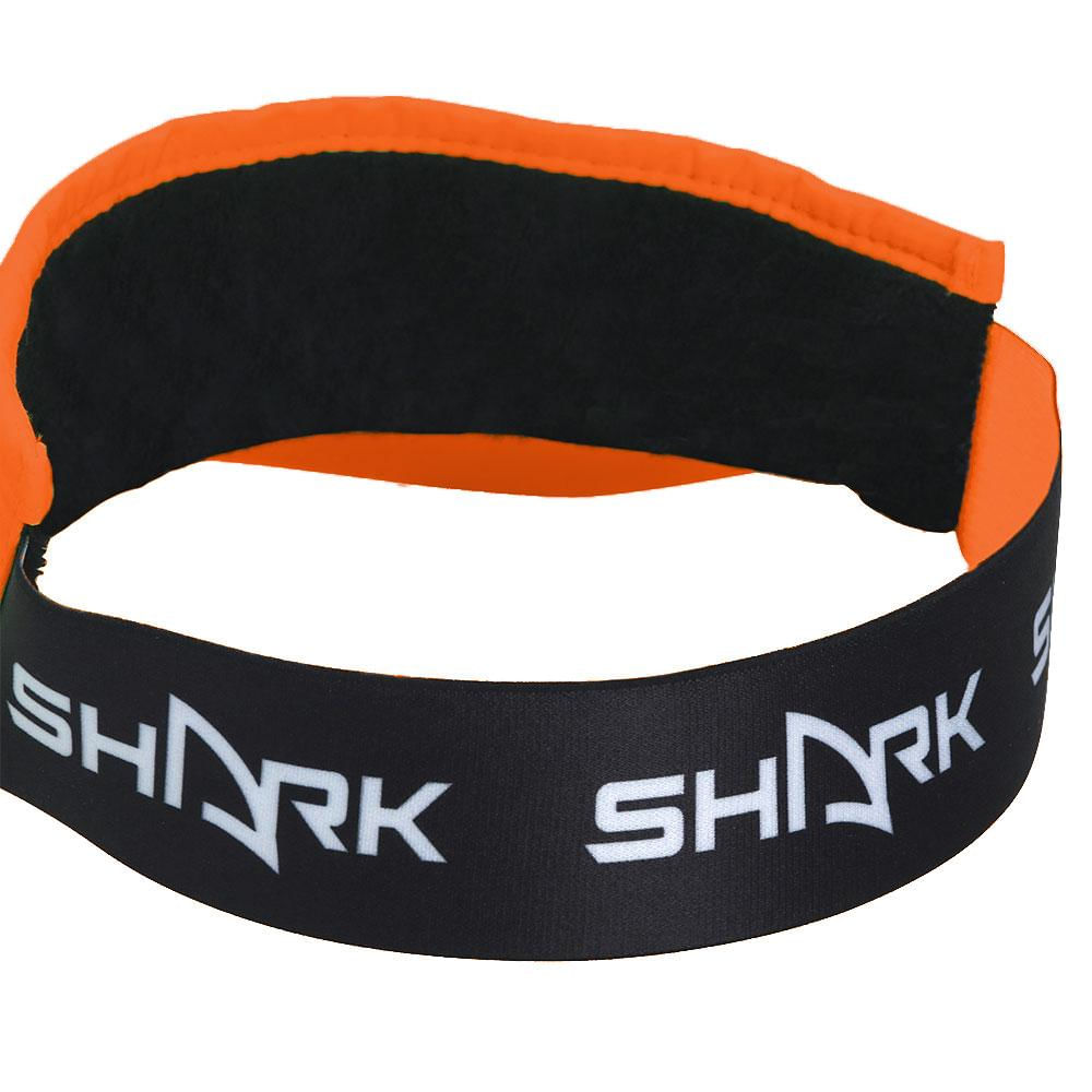 Encontraproduto.com.br - Viseira Flex Beach Tennis Com Logo Shark Cor Laranja