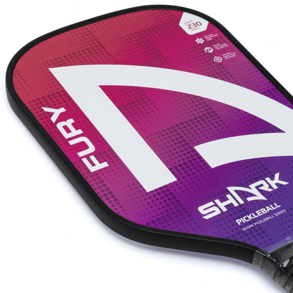 Encontraproduto.com.br - Kit 2 Raquetes De Pickleball Shark Fury Com 4 Bolas