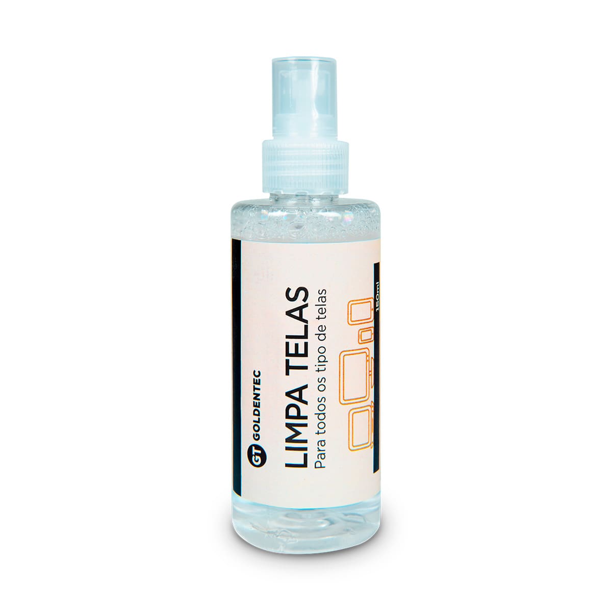 Encontraproduto.com.br - Limpa Telas 150ml com Flanela | Goldentec
