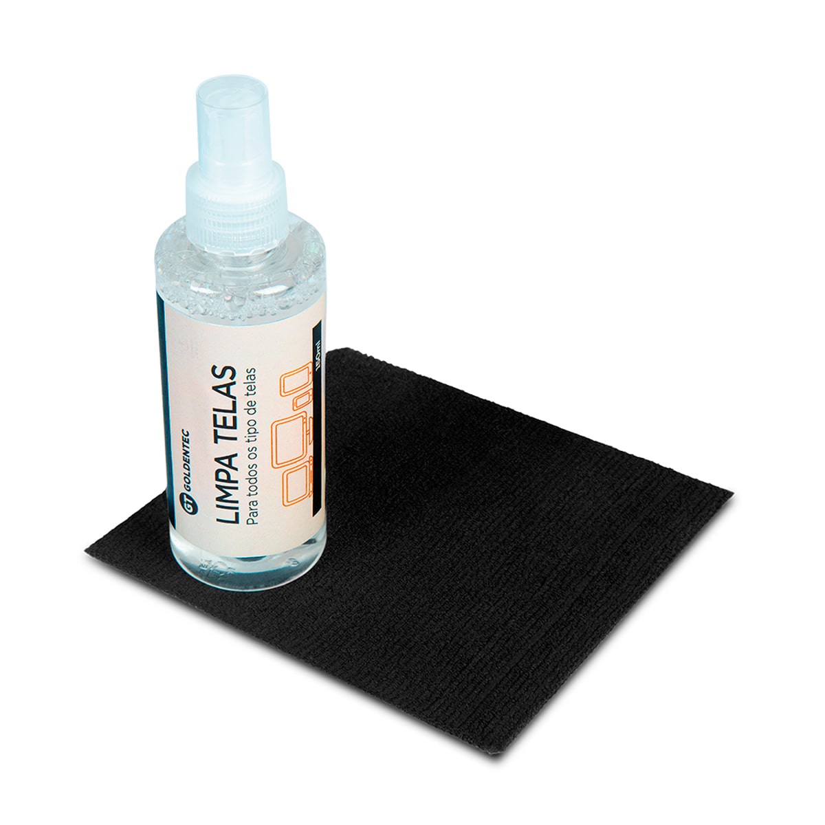Encontraproduto.com.br - Limpa Telas 150ml com Flanela | Goldentec