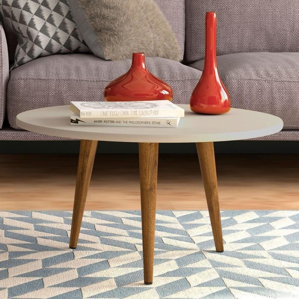 Encontraproduto.com.br - Mesa Centro Mesa Apoio Skinny Off White