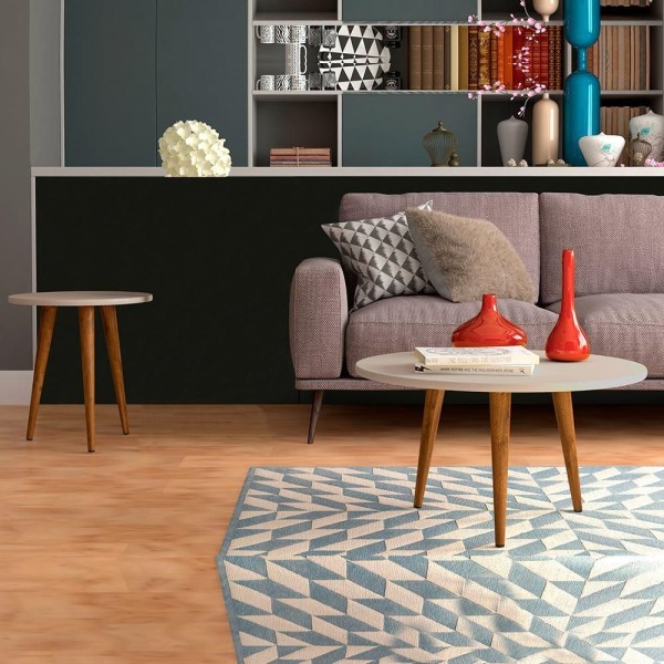 Encontraproduto.com.br - Mesa Centro Mesa Apoio Skinny Off White