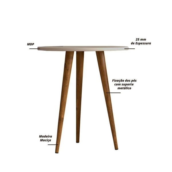 Encontraproduto.com.br - Mesa Centro Mesa Apoio Skinny Off White