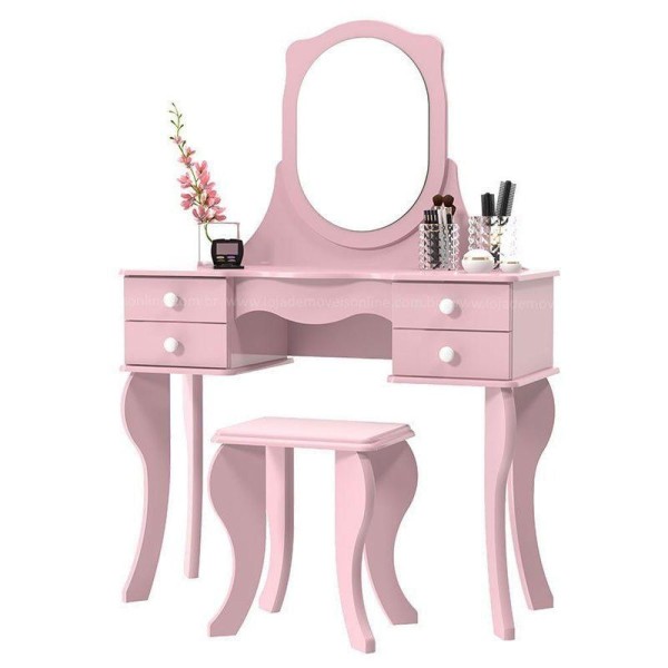 Penteadeira Princesa Rosa Patrimar