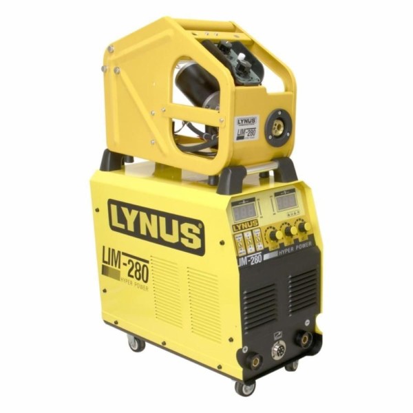 Encontraproduto.com.br - Máquina Inversora de Solda MIG MAG Trifásica 280A 220/380V com Cabeçote Externo LIM-280HP Lynus