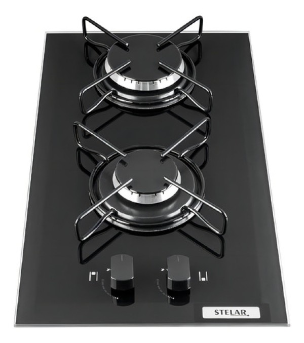 Encontraproduto.com.br - Cooktop A Gás Stelar 2q Soft Preto Bivolt
