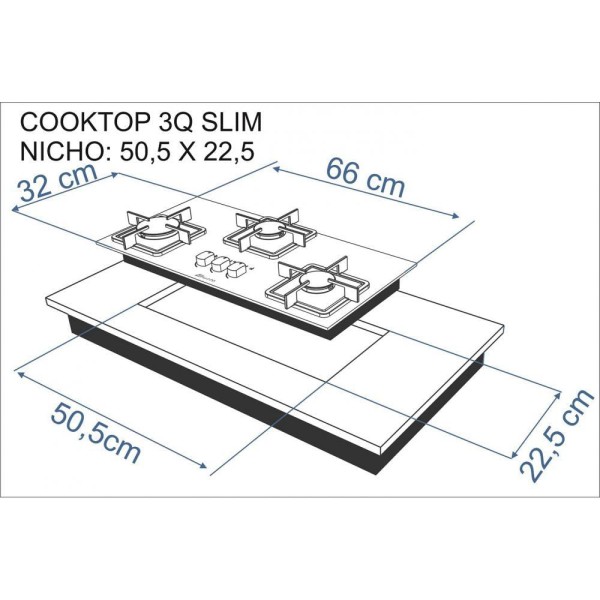 Encontraproduto.com.br - Cooktop A Gás Stelar 3q Soft Preto Bivolt
