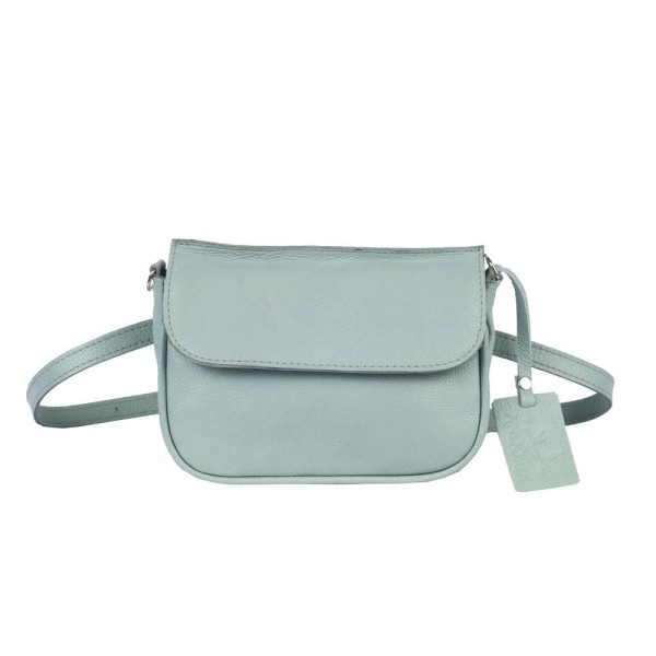 Encontraproduto.com.br - Bolsa Transversal 3 Em 1 De Couro Antônia azul Turmalina