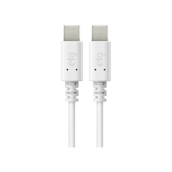 Cabo ELG USB Tipo C 2 Metro Para Recarga e Sincronização | Branco