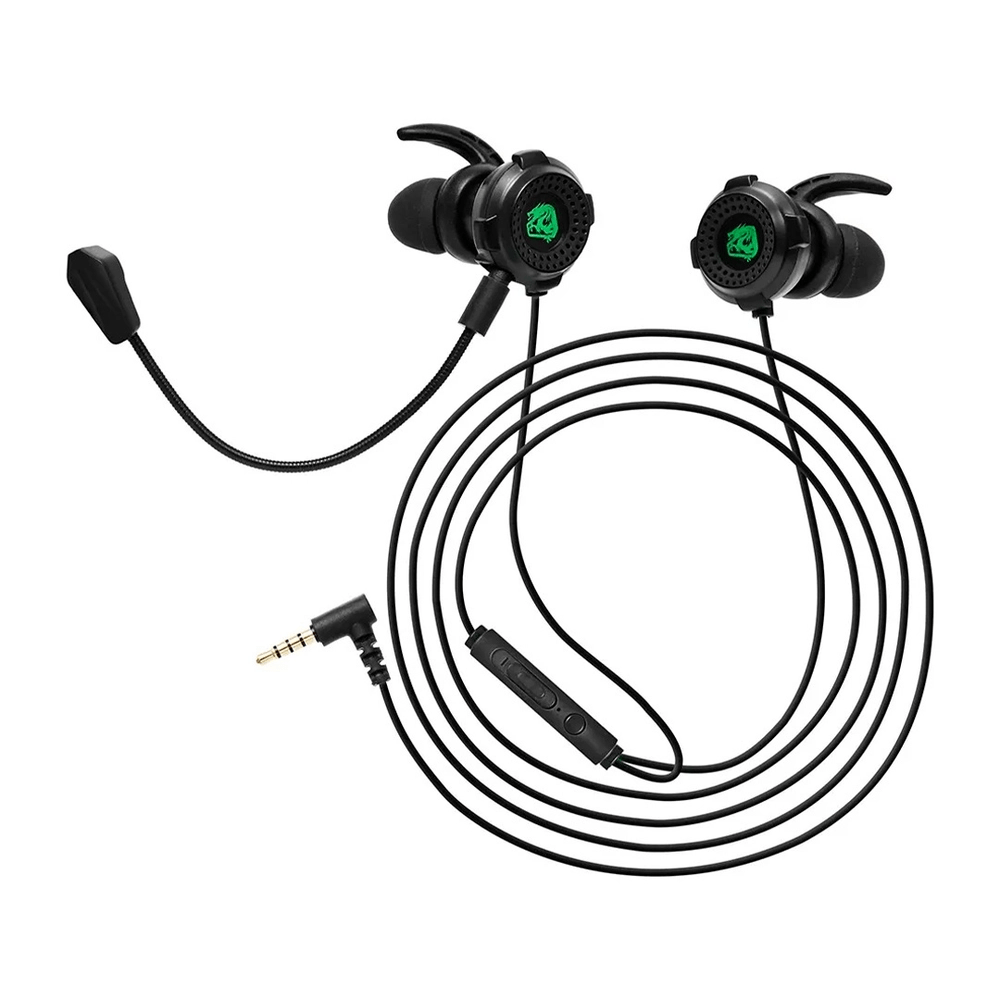 Earphone Gamer ELG Zahhak com Microfone - EPZHBK - Preto