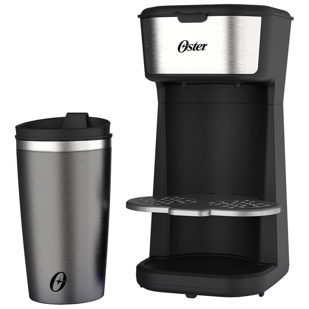 Encontraproduto.com.br - Cafeteira Oster 2Day Inox 2 em 1 com Copo Térmico OCAF200