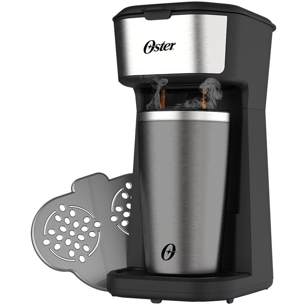Encontraproduto.com.br - Cafeteira Oster 2Day Inox 2 em 1 com Copo Térmico OCAF200