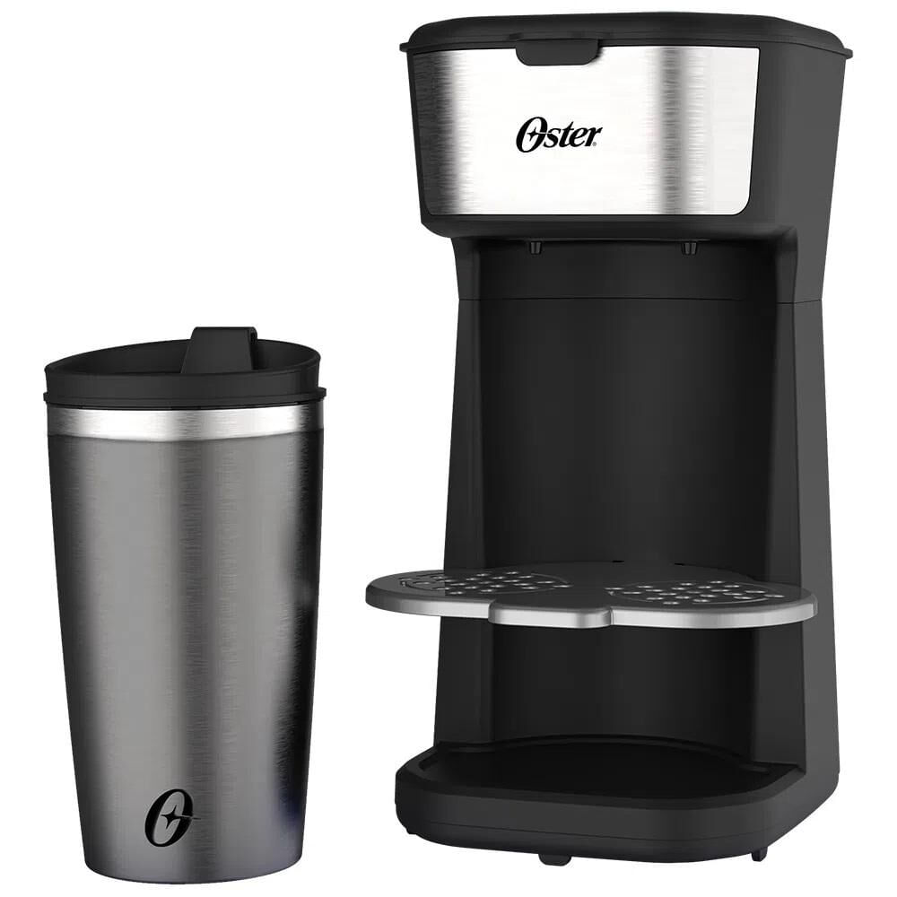 Encontraproduto.com.br - Cafeteira Oster 2Day Inox 2 em 1 com Copo Térmico OCAF200