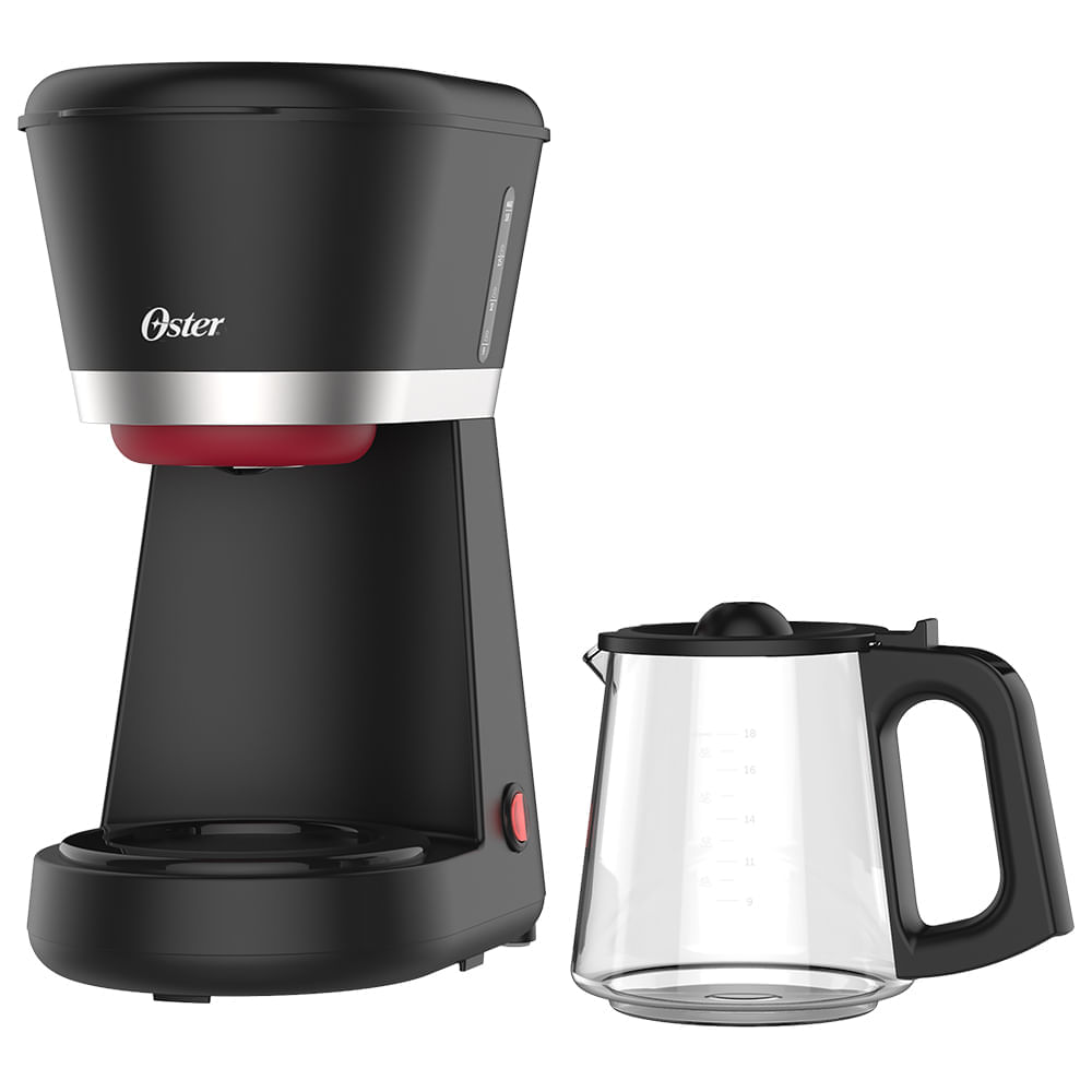 Cafeteira Oster Black Jarra de Vidro 0,75L 600W Preta OCAF350