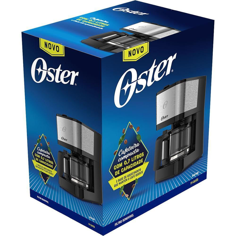 Encontraproduto.com.br - Cafeteira Elétrica Oster OCAF300 Compacta 0.75 Litros 600W Inox 220V