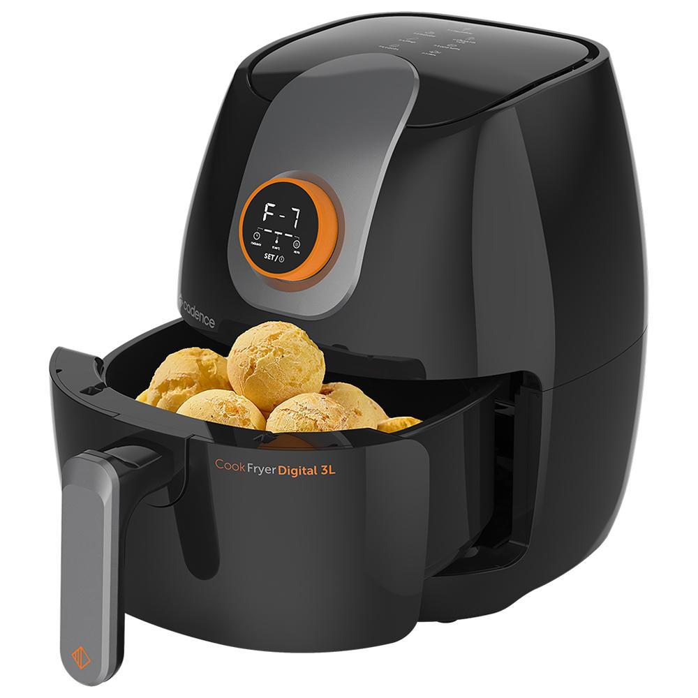 Fritadeira Sem Óleo 3L Cadence Contrast Cook Fryer Digital