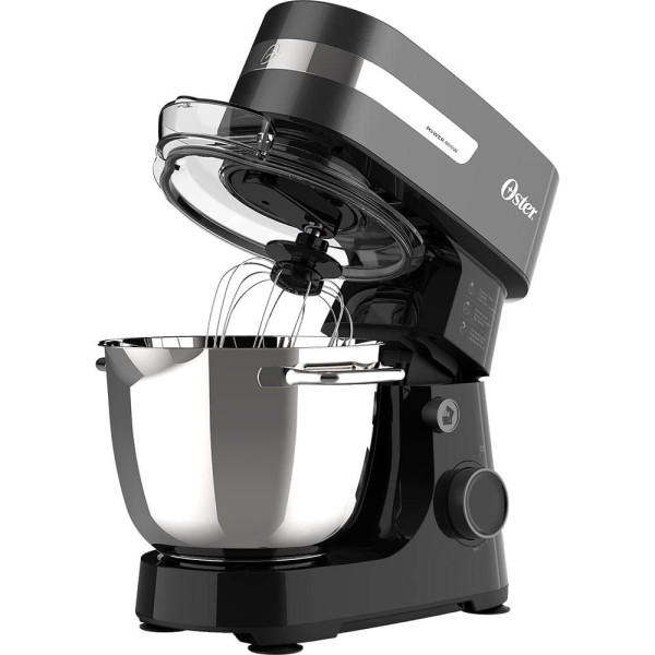 Encontraproduto.com.br - Batedeira Planetária Oster OBAT636 Bowl Inox ll 800W Preta 127V